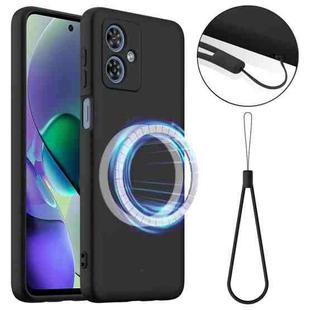 For Motorola Moto G54 / G54 Power Shockproof Silicone Magsafe Phone Case(Black)