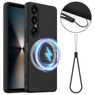 For Sony Xperia 1 VII Shockproof Silicone Magsafe Phone Case(Black)