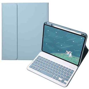 For OPPO Pad 3 / Pad 2 Candy Color Bluetooth Keyboard Leather Case, Square Keys(Misty Blue)