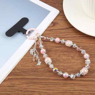 Tassels Chain Phone Anti-lost Short Lanyard(Pink)