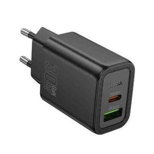 hoco N63 PD30W+QC3.0 Dual Port Charger, Specification:EU Plug(Black)