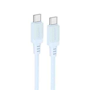 Borofone BX115 Lotto PD60W Type-C to Type-C Fast Charging Cable, Length: 1m(Blue)