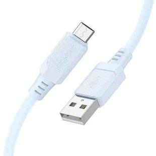 Borofone BX115 Lotto 2.4A USB to Micro USB Charging Cable, Length: 1m(Blue)