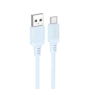 Borofone BX115 Lotto 3A USB to Type-C Charging Cable, Length: 1m(Blue)