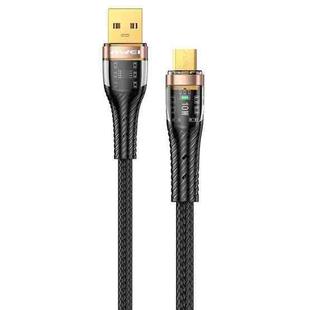 awei CL-229M USB A to Micro USB Braid Data Charging Cable, Length:1.2m(Black)