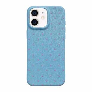 For iPhone 11 Dopamine Polka Dots Silicone Phone Case(Blue)