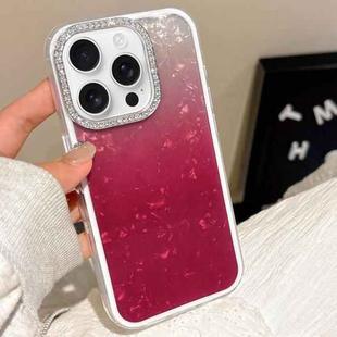 For iPhone 13 Pro Max Gradient Shell Texture 3 in 1 Phone Case(Red)
