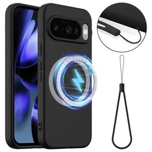 For Google Pixel 10 Shockproof Silicone Magsafe Phone Case(Black)