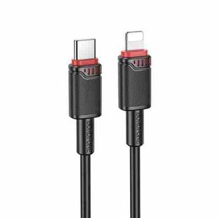 Borofone BX110 Beneficio PD27W Type-C to 8 Pin Fast Charging Data Cable, Length: 1m(Black)