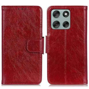 For Motorola Moto G56 5G Nappa Texture Horizontal Flip Leather Phone Case(Red)