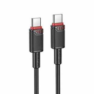 Borofone BX110 Beneficio PD60W Type-C to Type-C Fast Charging Data Cable, Length: 1m(Black)