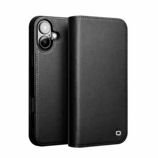 For iPhone 16 Plus QIALINO Classic Gen2 Genuine Leather Phone Case(Black)