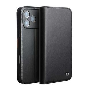 For iPhone 17 Pro Max QIALINO Classic Gen2 Genuine Leather Phone Case(Black)