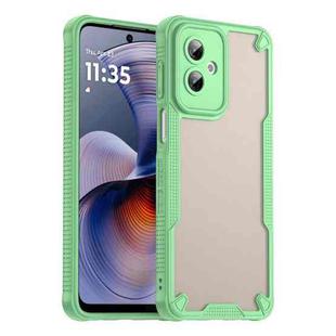 For Motorola Moto G55 5G Armor Glaze PC Hybrid TPU Phone Case(Green)