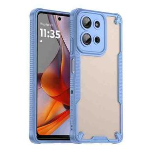 For Motorola Moto G75 5G Armor Glaze PC Hybrid TPU Phone Case(Blue)