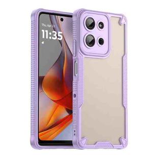 For Motorola Moto G75 5G Armor Glaze PC Hybrid TPU Phone Case(Purple)