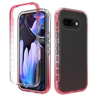 For Google Pixel 9a Shockproof Clear Gradient PC + TPU Phone Case(Red)