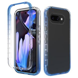 For Google Pixel 9a Shockproof Clear Gradient PC + TPU Phone Case(Blue)