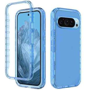 For Google Pixel 9 Pro XL Shockproof Clear Gradient PC + TPU Phone Case(Blue)