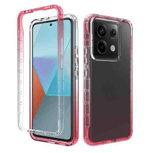 For Redmi Note 13 Pro 5G Shockproof Clear Gradient PC + TPU Phone Case(Red)