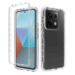 For Redmi Note 13 Pro 5G Shockproof Clear Gradient PC + TPU Phone Case(Transparent)