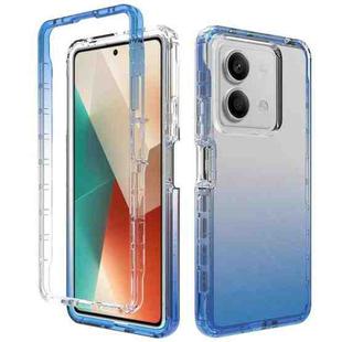 For Redmi Note 13 5G Shockproof Clear Gradient PC + TPU Phone Case(Blue)