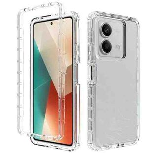 For Redmi Note 13 5G Shockproof Clear Gradient PC + TPU Phone Case(Transparent)