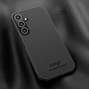 For Samsung Galaxy S24 FE 5G HUIYI Leather Magnetic Phone Case(Black)