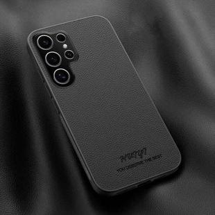 For Samsung Galaxy S25 Ultra 5G HUIYI Leather Magnetic Phone Case(Black)