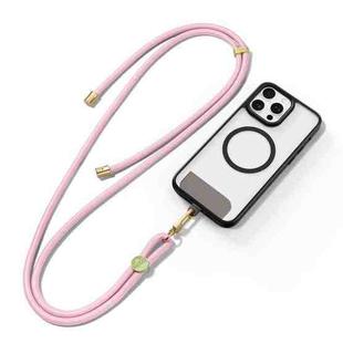 DUX DUCIS Garden Series Tile Pattern Adjustable Crossbody Phone Lanyard(Light Pink)