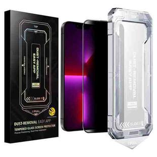 For iPhone 14 Plus / 13 Pro Max Easy Install Privacy Tempered Glass Film