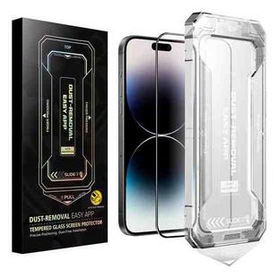 For iPhone 14 Pro Max Easy Install HD Tempered Glass Film