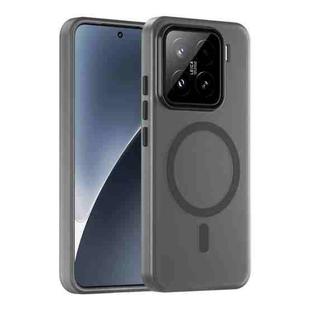 For Xiaomi 15 MagSafe Frosted Translucent TPU + PC Full Coverage Phone Case(Black)