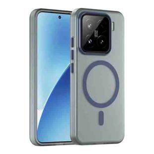 For Xiaomi 15 MagSafe Frosted Translucent TPU + PC Full Coverage Phone Case(Dark Blue)