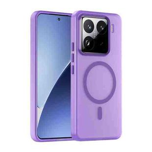 For Xiaomi 15 Pro MagSafe Frosted Translucent TPU + PC Full Coverage Phone Case(Dark Purple)