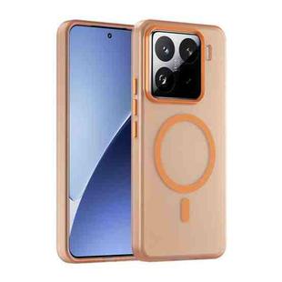 For Xiaomi 15 Pro MagSafe Frosted Translucent TPU + PC Full Coverage Phone Case(Orange)