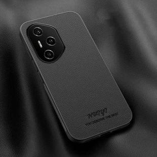 For Honor 300 Pro HUIYI Leather Magnetic Phone Case(Black)