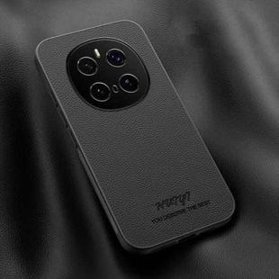 For Honor Magic7 Pro HUIYI Leather Magnetic Phone Case(Black)