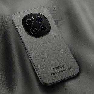 For Honor Magic7 Pro HUIYI Leather Magnetic Phone Case(Grey)