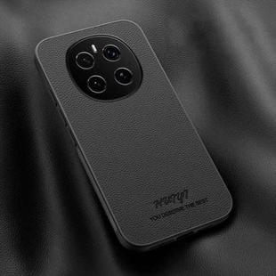 For Honor Magic7 HUIYI Leather Magnetic Phone Case(Black)