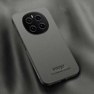 For Honor Magic7 HUIYI Leather Magnetic Phone Case(Grey)