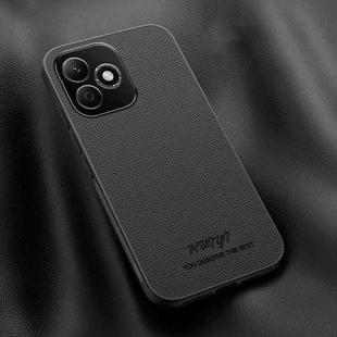 For Honor X60i HUIYI Leather Magnetic Phone Case(Black)