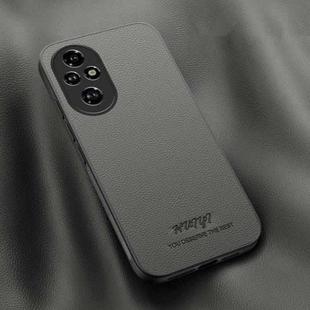 For Honor 200 HUIYI Leather Magnetic Phone Case(Grey)