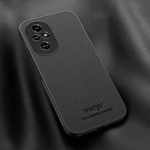 For Honor 200 Pro HUIYI Leather Magnetic Phone Case(Black)