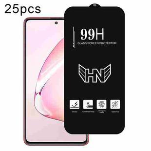 For Samsung Galaxy Note10 Lite 25pcs High Aluminum Large Arc Full Screen Tempered Glass Film