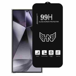 For Samsung Galaxy S25 Ultra 5G 0.18mm High Aluminum Large Arc Full Screen Tempered Glass Film, Support Fingerprint Unlocking