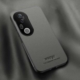 For vivo S20 Pro HUIYI Leather Magnetic Phone Case(Grey)