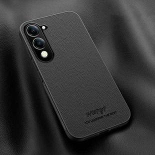 For vivo Y04 4G / Y29s 5G HUIYI Leather Magnetic Phone Case(Black)