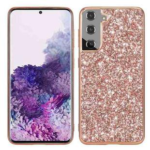 For Samsung Galaxy S25 5G Glitter Powder Shockproof TPU Phone Case(Rose Gold)