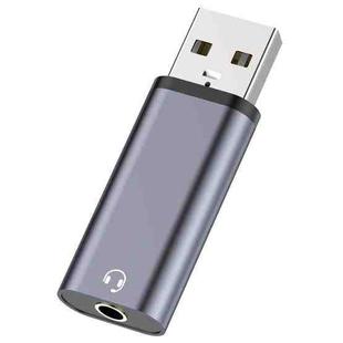 USB Male to 3.5mm Female Audio Adapter(Grey)